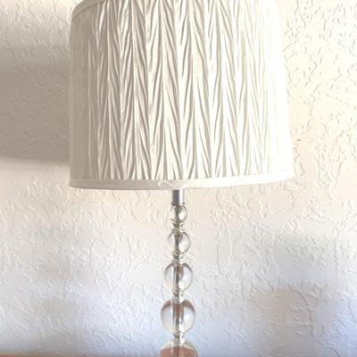 Clear Glass Candlestick-Bubble Lamp