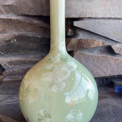Crystal Glaze Green Vase