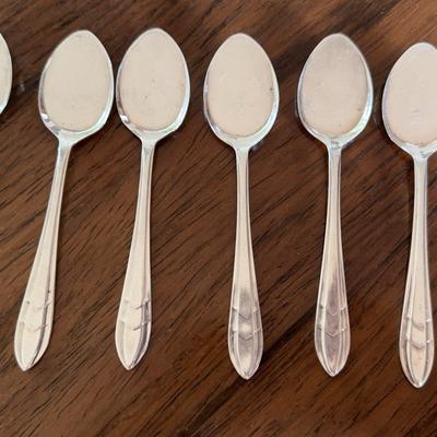 Art Deco Sherbet Spoons Silverplate