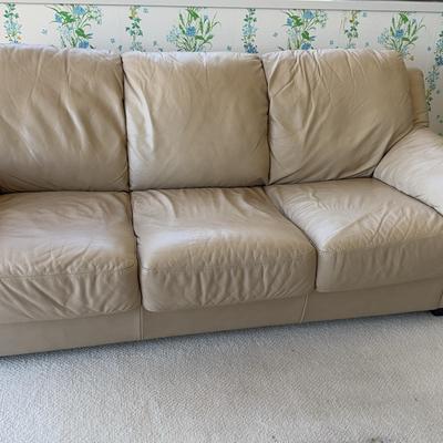 Leather Sofa/Hide-a-Bed 