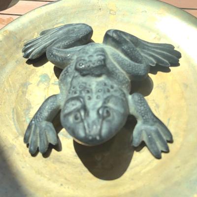 Cast Iron Frog Doorstop or Yard Art