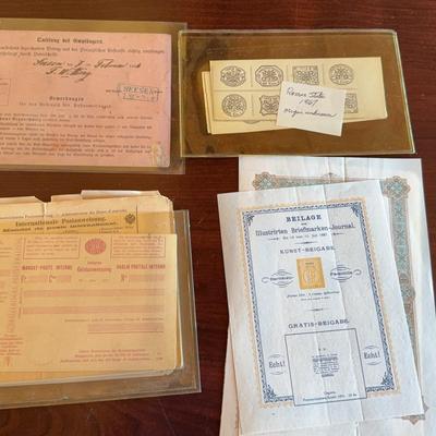 Antique European Ephemera 1860s