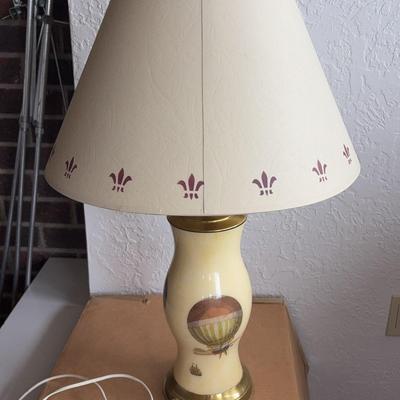 Table Lamp Embellished w/Hot Air Balloons