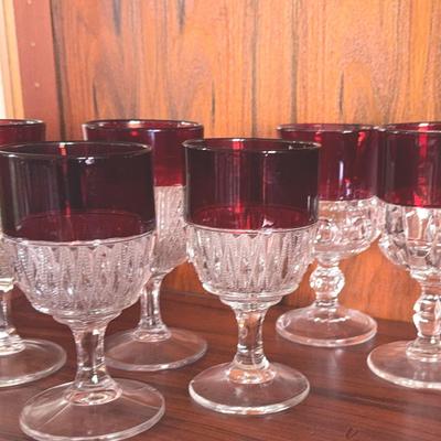 Cranberry Glass Stemware Collection 