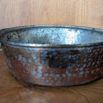 Vintage Hammered Copper Pan
