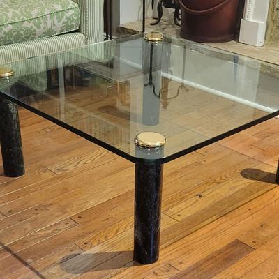 Glass Topped Coffee Table