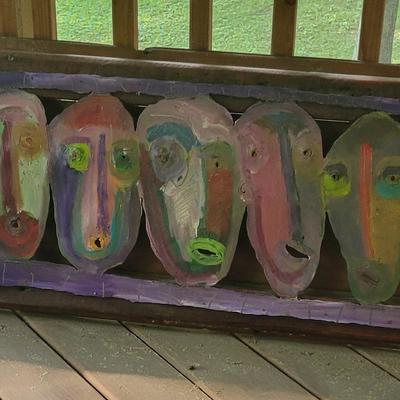 Metal Faces Art Panel