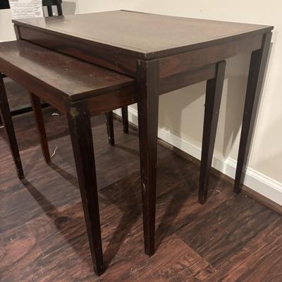 Wooden Nesting Tables (2)