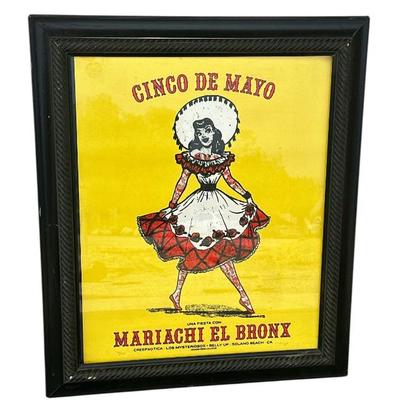 Signed and Numbered Mariachi El Bronx Punk Band Poster, Framed