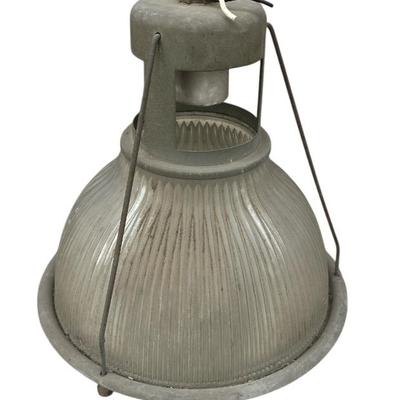 Vintage Mid-Century Homophone Lowbay Industrial Light