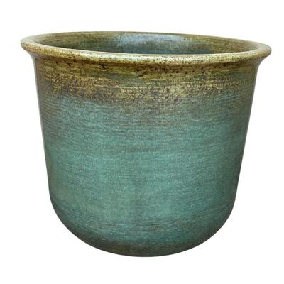 Original 1960's Gainey Ceramics Green Planter Pot
