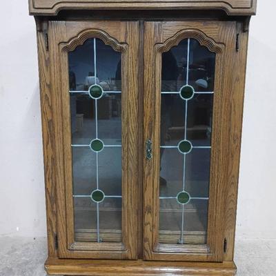 Mid Century Hardwood Gun Display Cabinet