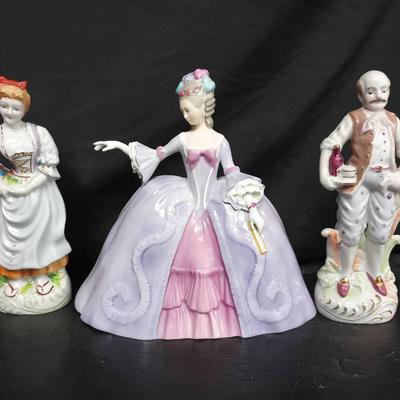 Franklin Marianne "The Minuet" & Occupied Japan Porcelain Figures