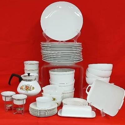 Mostly White Compatible Dishware 