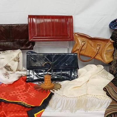 Designer Scarves- EEL Skin Handbags and More