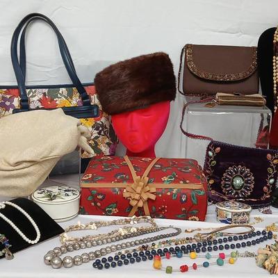 Vintage Hats-Purses- Jewelry 