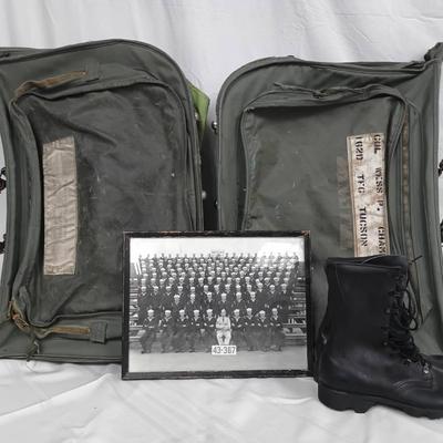 Military Remembrance: Boots, Bags & Vintage Photo