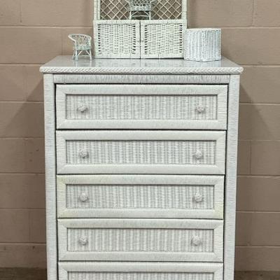 Henry Link Wicker Chest Of Drawers 