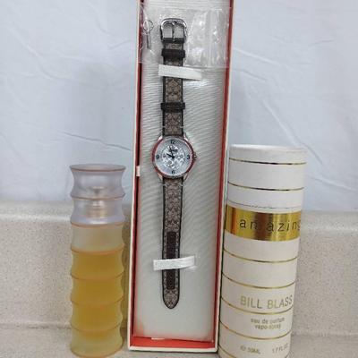 Genuine Women's Coach 38mm Watch W/ Bill Blass "Amazing" Perfume