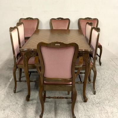 Vintage French Louis XV Style Extendable Dining Set