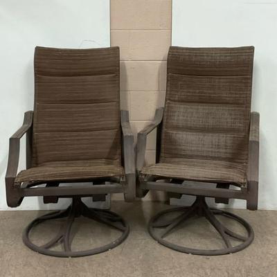 Two Tropitone Aluminum Swivel Rockers