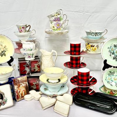 Many Sets Of China Feat. Foley Bone China Saucer And Cups & More! 