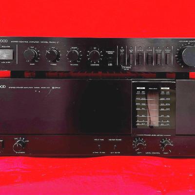 Kenwood C1 Stereo Control Amplifier & M2 Stereo Power Amplifier 