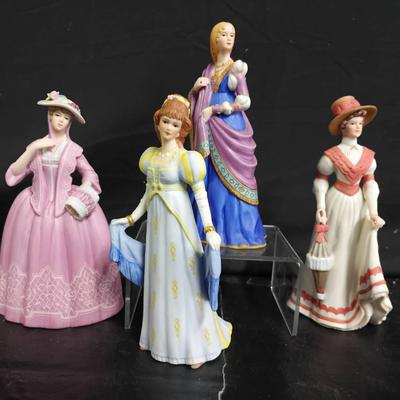 Lenox "The Great Fashions Of History" Sculpture Quartet