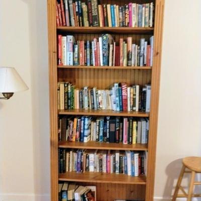 Bookcase/Books for sale.