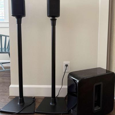 Sonos Audio System with Wireless Speaker Stands