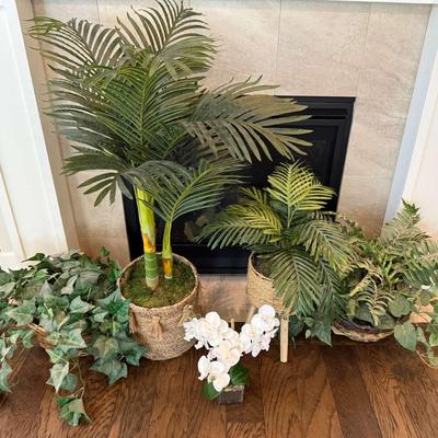 Lot of 5 Artificial Houseplants