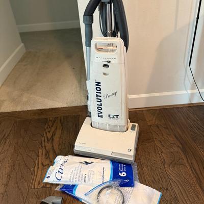 Evolution Prestige Upright Vaccuum with Replacement Filters and Misc Parts
