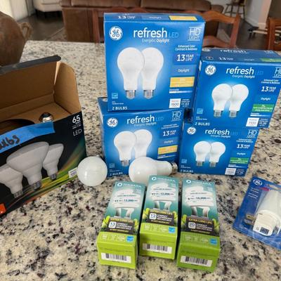 NIB Light bulbs (LED & Fluorescent) & Plug in Nightlight
