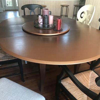 Sale Photo Thumbnail #15: table with lazy Susan $359