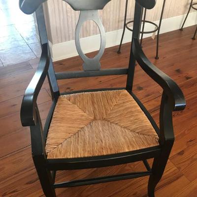 Sale Photo Thumbnail #18: set of 4 Neapolitan; chairs with rush seats $395
