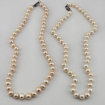 Pair Of Pearl Necklaces