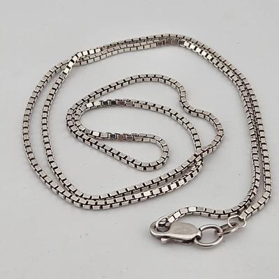 Sterling Silver 925 Box Link Chain