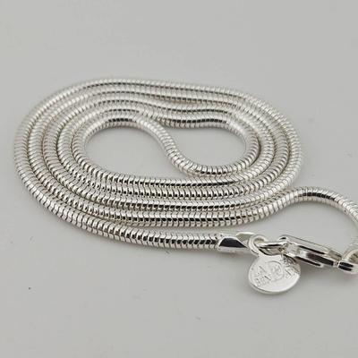 Sterling Silver 925 Rope Necklace 
