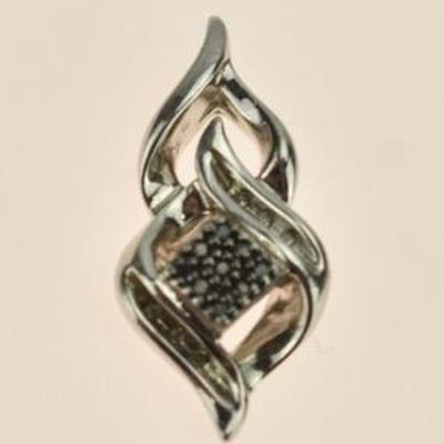 Sterling Silver Natural Diamond Pendant