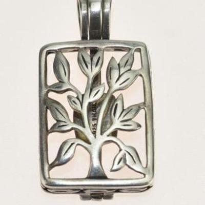 Sterling Silver Opening Tree Pendant