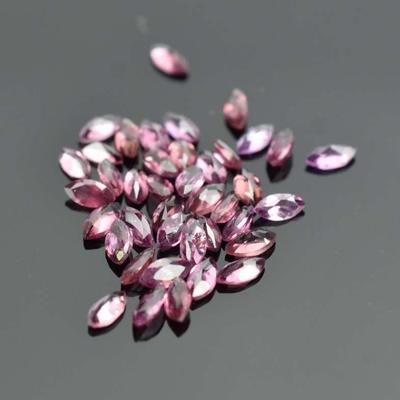 4.1 TCW Natural Unheated Marquis-Cut Rhodolite Garnet Parcel