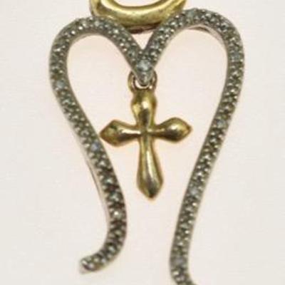 Alwan Vahan Sterling Silver Gold Vermeil Angel Pendant