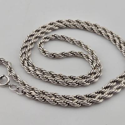 Sterling Silver 925 Rope Chain
