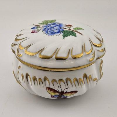 Vintage Herend Porcelain Trinket Box