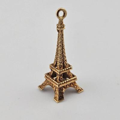 Vintage 14k Gold Effile Tower Charm