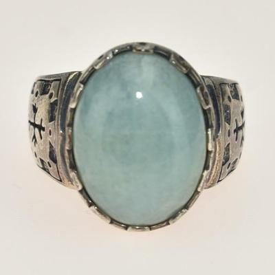 Carolyn Pollack Sterling Silver Aquamarine Ring