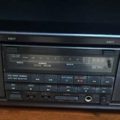 Onkyo ta rw303 double stereo cassette tape deck with auto reverse