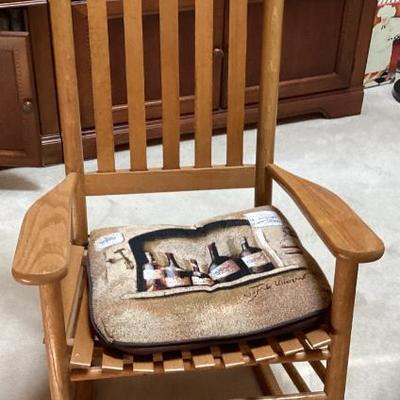 Living room ladder back rocker