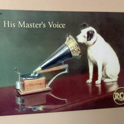 Wall art his master s voice