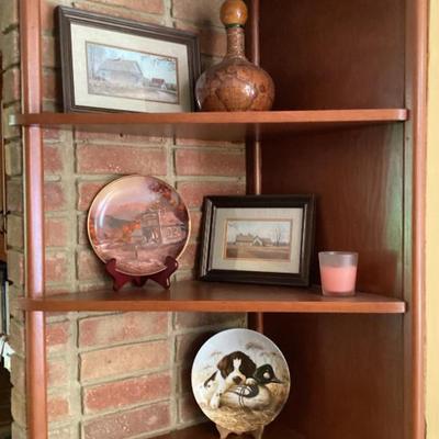Decorative plates framed pictures vase